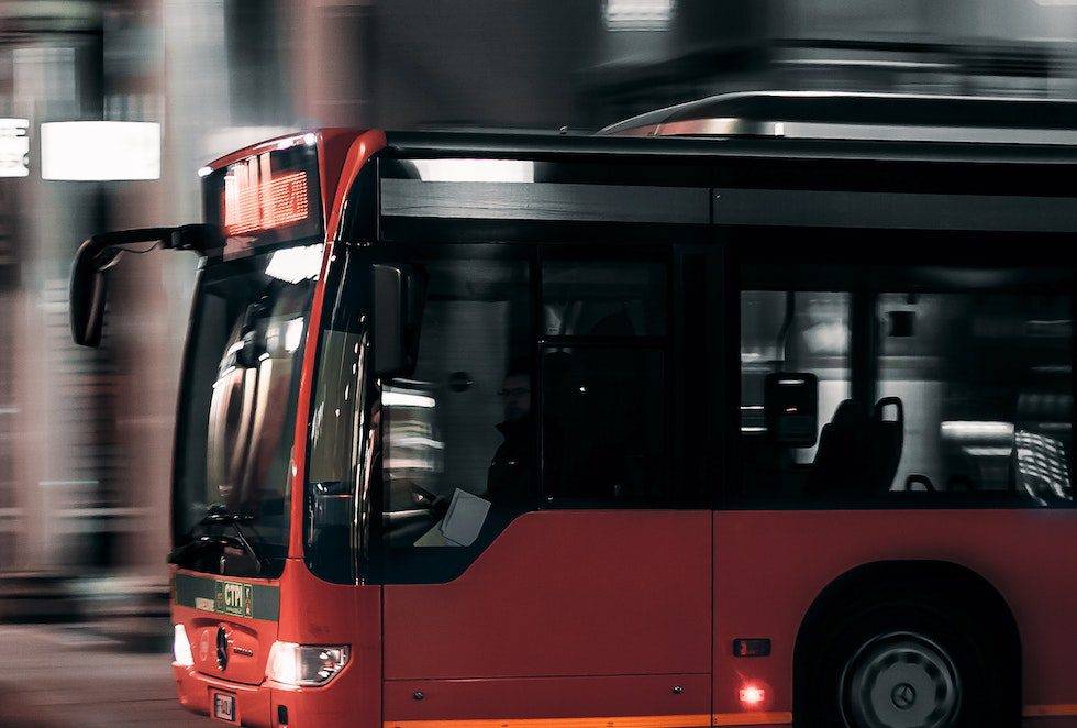 bus on road